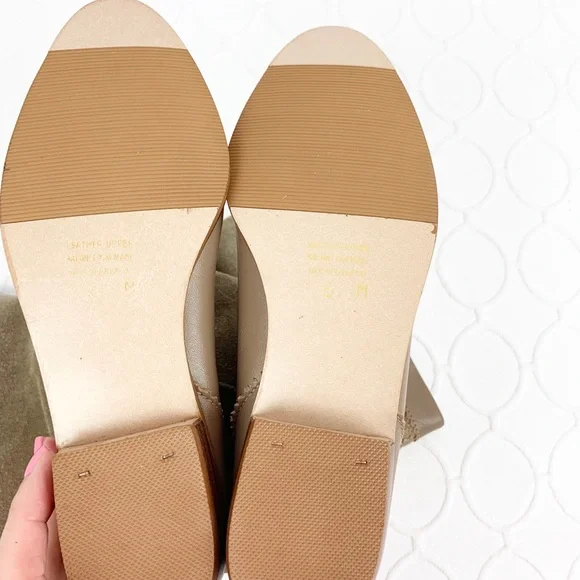 Suede Riding Boots Tan 6M NEW without kids NWOT - Picture 3 of 5